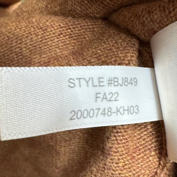 J.Crew Factory Wool Blend Belted Button Front Longline Cardigan Brown Sweater S - Picture 15 of 16